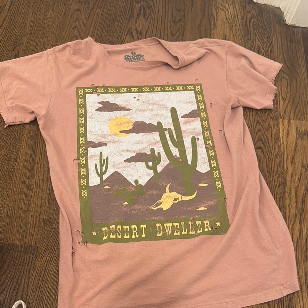 Pink Desert Dweller Graphic T-Shirt